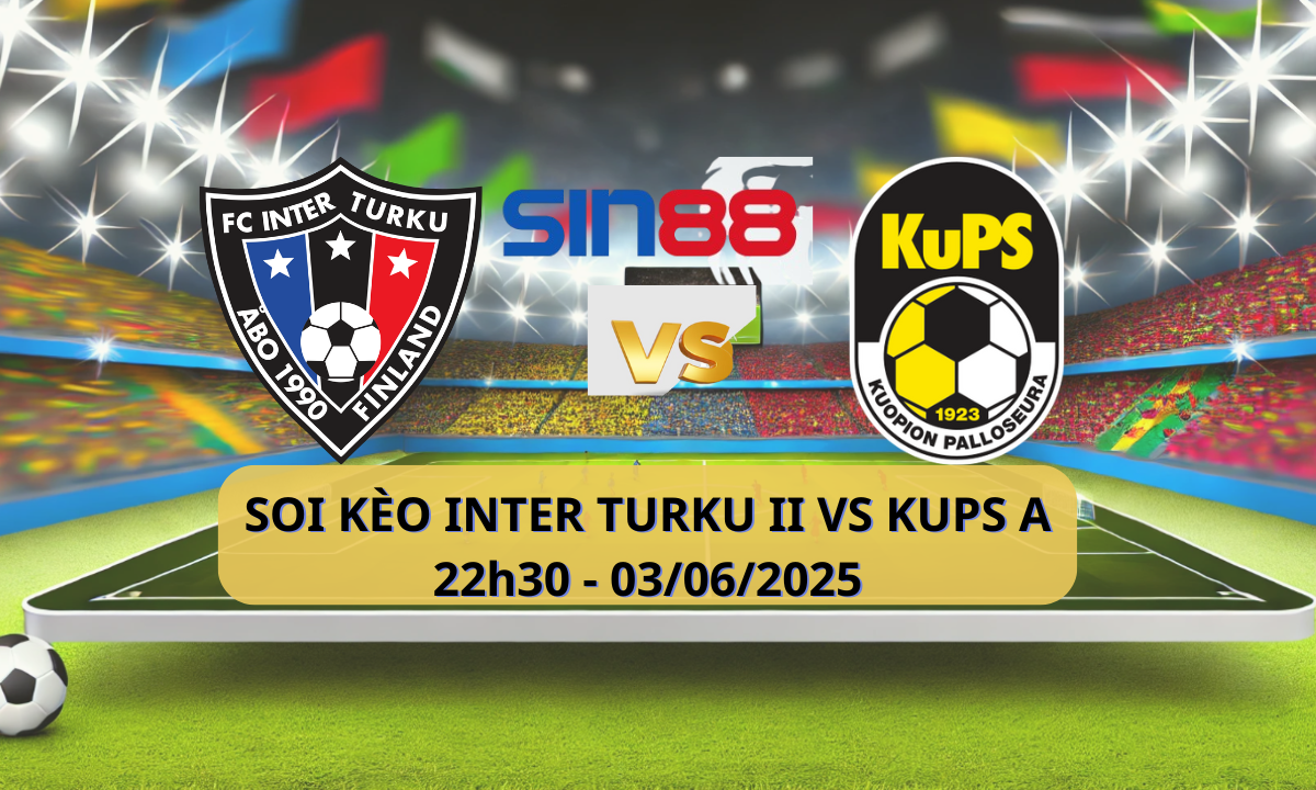 Áp phích trận đấu Esport giữa Inter Turku II và KuPS Akatemia